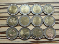 Slovenija 2 euro 2008 - 2018 UNC