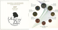 Slovenija 2007 set kovancev UNC