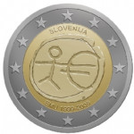 SLOVENIJA 2009 - 2 € 10 LET EKONOMSKE IN MONETARNE UNIJE