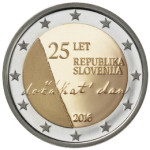 SLOVENIJA 2016 - 2 €  25 LET OSAMOSVOJITVE SLOVENIJE