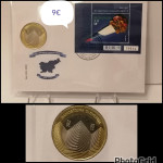 Slovenija 3 euro 2011 z znamko v filatelistično-numizmatični kuverti
