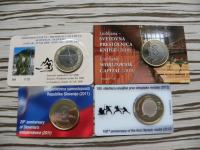 Slovenija 3 euro 2008 - 2012 - coin card