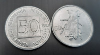 Slovenija 50 stotinov 1993 čebela