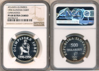 SLOVENIJA 500 Tolar 1996 NGC PF 68