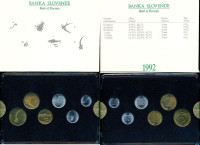Slovenija SET TOLAR 1992 BU