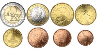Slovenski evro kovanci iz obtoka 2007-2025 od 1c-2€
