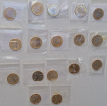 UNC 3 € kovanci - 17 različnih od l. 2008 do 2025 v vrečkah