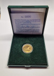 zlati kovanec - zlatnik - prva obletnica plebiscita o sam. in neo. RS