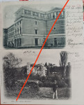 2 x CELJE - GLEDALIŠČE IN VILA, 1898