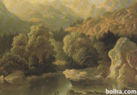 ANTON KARINGER - Triglav iz Bohinja, razglednica!!