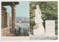 BEGUNJE - Plečnikova kapelica z graščino in spomenik