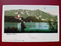BLED BLEJSKO JEZERO 1900 STARA DOPISNICA RAZGLEDNICA