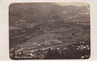 BLEJSKA DOBRAVA 1929 - Panorama na železnico