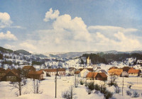 Črni Vrh nad Idrijo-neposlana in odlično ohranjena razgl.