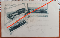 DOMŽALE, ŽELEZNIŠKA POSTAJA, SOKOLSKI DOM, CERKEV - 3 x, 1897/1908