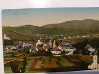 Gorenji Logatec 1912 - barvana razglednica