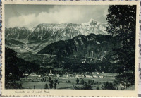 Kobarid  v ozadju Krn poslana 1939