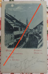 KRANJ - PREŠERNOVA ULICA, GLAVNI TRG IN CERKEV, 1898