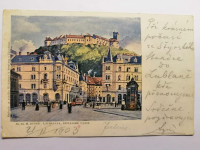 LJUBLJANA 1903 - Tramvaj na Špitalski ulici, M. Ruppe