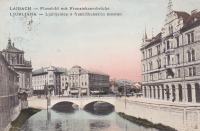 LJUBLJANA 1911 - Ljubljanica s frančiškanskim mostom