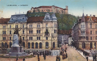 LJUBLJANA 1912 - Prešernov spomenik