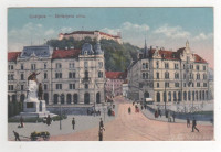 LJUBLJANA 1924 - Stritarjeva ulica & Prešernov spomenik