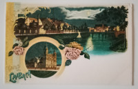 LJUBLJANA NOČNA LITOGRAFIJA GRUSS AUS LAIBACH
