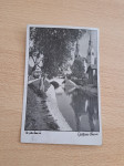 Ljubljana Trnovo. Plečnikov most nad Gradaščico in cerkev Janeza Krst.