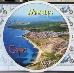 Novalja okrogla razglednica poslana 1998