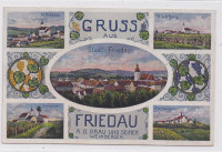 ORMOŽ 1919 - Litografija, pregledala vojna cenzura!