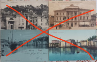 PIRAN - 13 RAZGLEDNIC, 1898/1910 - DVOJNA RAZGLEDNICA