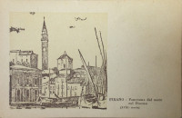 Piran- panorama neposlana odlično ohranjena