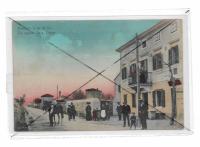 POZDRAV IZ SVETEGA KRIŽA - GOSTILNA, LJUDJE, KONJ, 1910