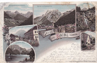 PREDIL & RAJBELSKO JEZERO 1899 - Spomenik, litografija!