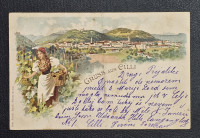 Prodam dopisnico litografijo Celje 1899