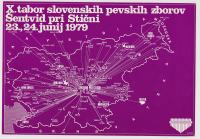 Šentvid pri Stični X. 10. tabor slovenskih pevskih zborov 1979 značka