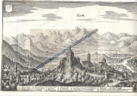 ŠKOFJA LOKA - BISCHOFLAAK - VEDUTA - MERIAN, 1648