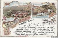 Slovenija, Razglednica Vipava - LITOGRAFIJA