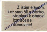 SOCIJALIZEM - LETAKI - PAROLE - 1945/47