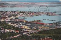 TRST 1914 - Panorama na pristanišče