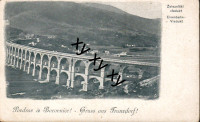 Železniški viadukt Borovnica Pozdrav iz Borovnice Gruss aus Franzdorf