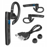 Aku. Bluetooth 5.2 brezžična avto slušalka LCD K16 črna