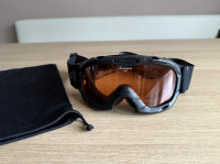 Alpina smučarska očala, otroška, črna