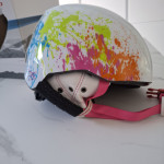 Dekliška smucarska čelada M/20€  in podkapa