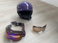 Prodam komplet ženska čelada, očala in rokavice