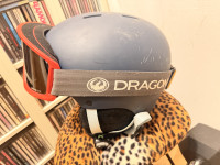 Smučarska čelada Raider M + očala Dragon – komplet