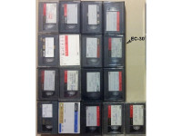 Videokasete VHS-C (za kamero): 30 min. (14 kosov) in 45 min. (1 kos)