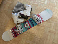 Snowboard komplet za deklico - KOT NOV (Salamon)