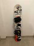 Snowboard z vezmi 140 cm