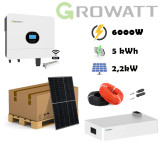 Li-ion SONČNA ELEKTRARNA GROWATT 4kWp z 5kWh hranilnikom Growatt SPF-A